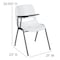 Flash Furniture White Ergonomic Shell Chair with Right Handed Flip-Up Tablet Arm RUT-EO1-WH-RTAB-GG - alternate 9